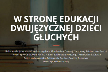 W stronę edukacji dwujęzycznej dzieci głuchych